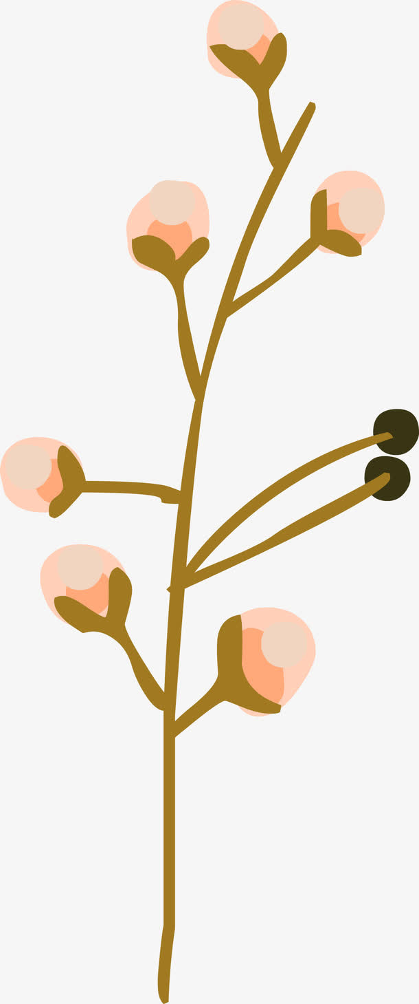 手绘树枝免抠