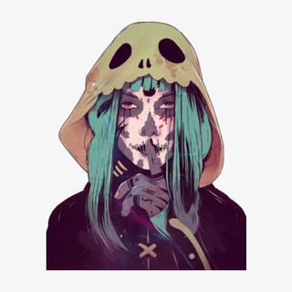 手绘卡通恶魔少女免抠