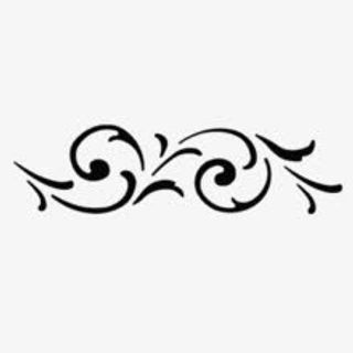 黑色花纹墨迹边框免抠