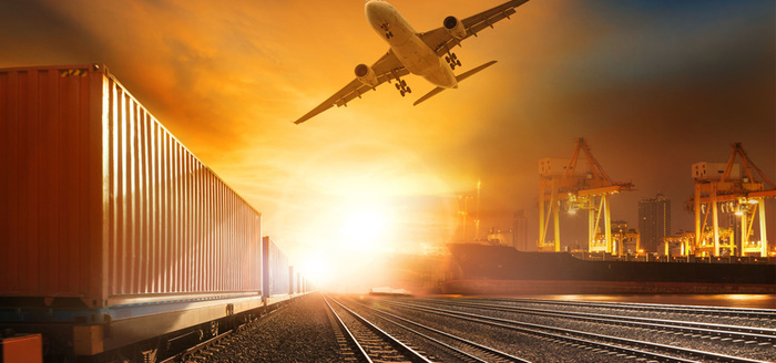 铁路科技红色交通海报背景高清