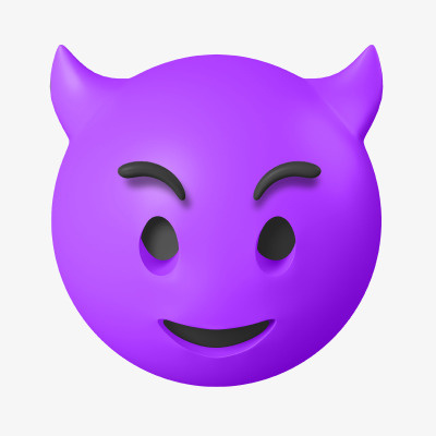 3D立体小恶魔表情包免抠