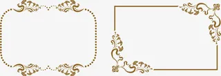 漂亮欧式边框免抠