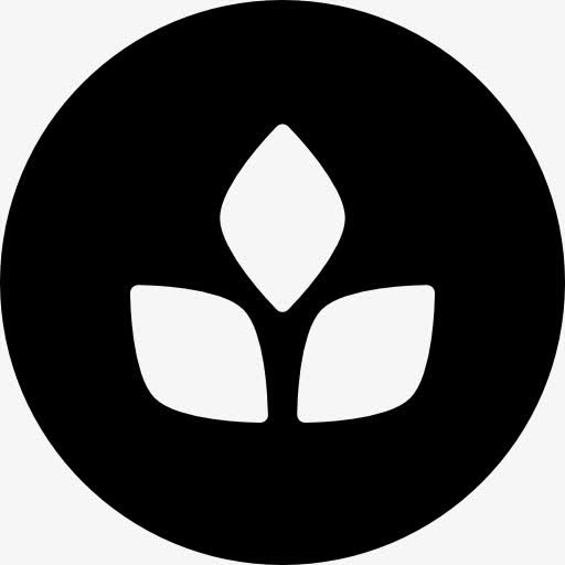 植物叶片的按钮图标免抠