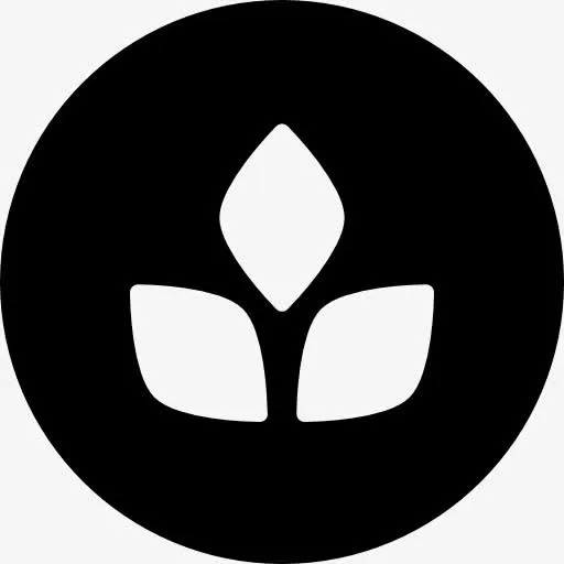 植物叶片的按钮图标免抠