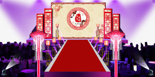 庆典舞台免抠