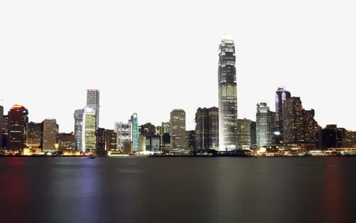 香港海边夜景免抠