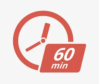 矢量倒计时60分钟闹钟免抠