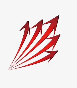 红色箭头装饰图免抠