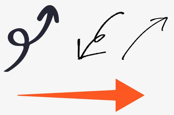 个性箭头元素免抠