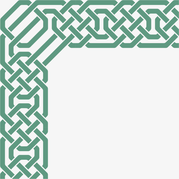 绿色中国结装饰免抠