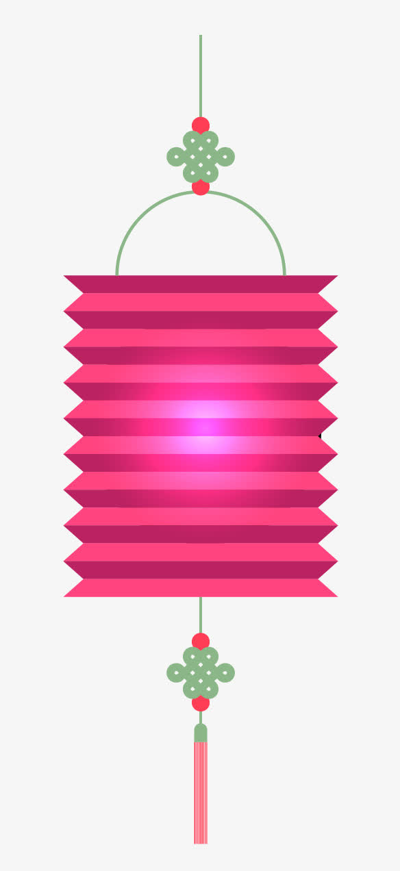 中秋节折纸灯笼装饰图案免抠