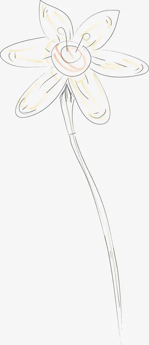 水彩画牵牛花矢量图免抠