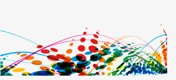 炫彩线条免抠