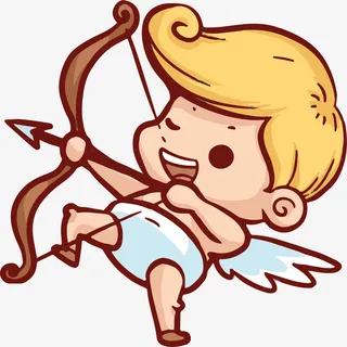 瞄准射箭的丘比特免抠