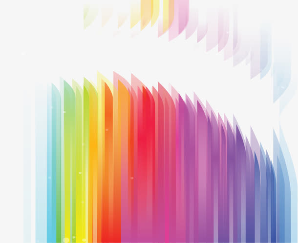 抽象七彩渐变免抠