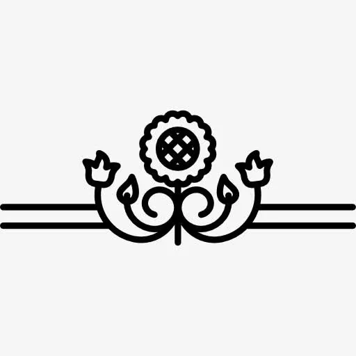向日葵变异与叶缘图标免抠