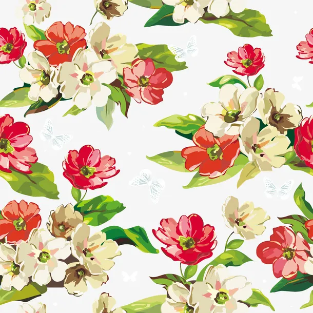手绘花免抠