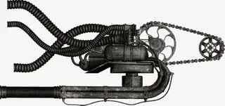 暗黑机械工业革命蒸汽朋克蒸汽机免抠