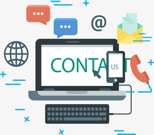 互联网网站联系我们免抠