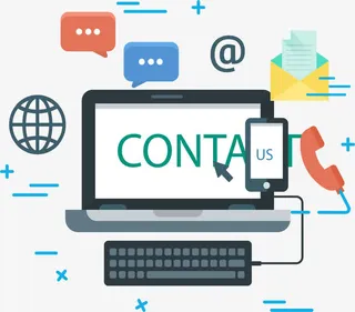 互联网网站联系我们免抠