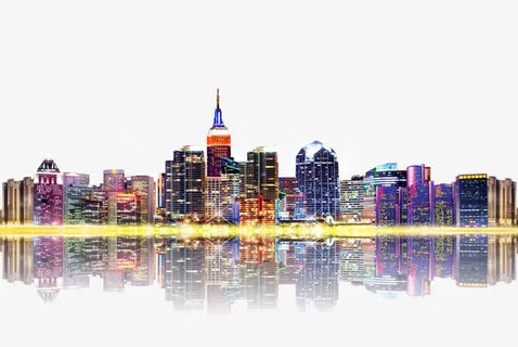 城市房子免抠背景摄影风景元素