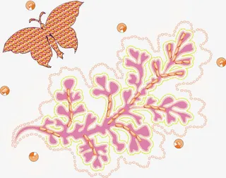 刺绣花纹矢量图免抠