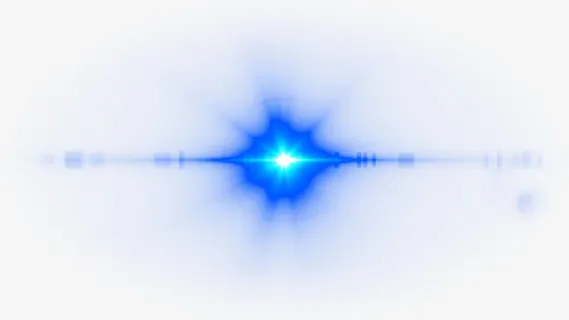 蓝色极光炫光发光光效免抠