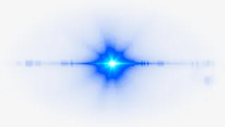 蓝色极光炫光发光光效免抠