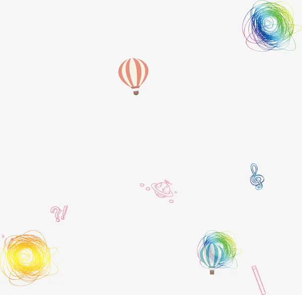 氢气球漂浮免抠