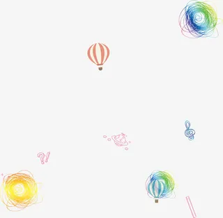 氢气球漂浮免抠