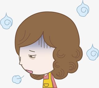 卡通失落的女人免抠图免抠