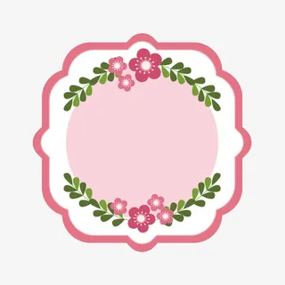 矢量生日标签免抠