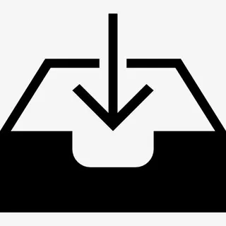 收件箱下载符号界面图标免抠