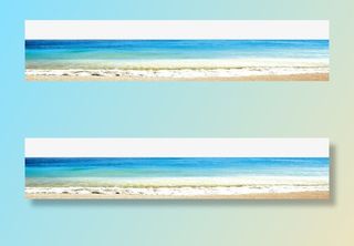 美丽的沙滩免抠背景场景背景元素