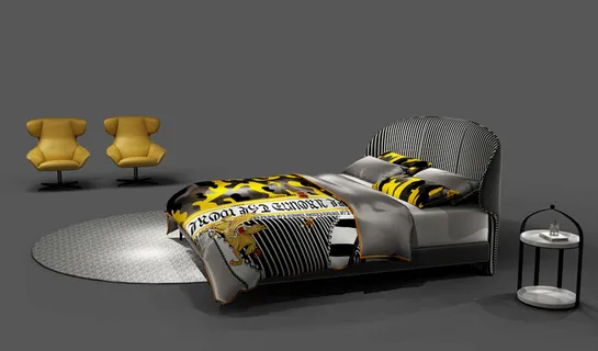 西调调，整体潮牌寝具产品设计高清