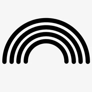 彩虹标志图标免抠