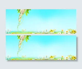 小清新春季背景