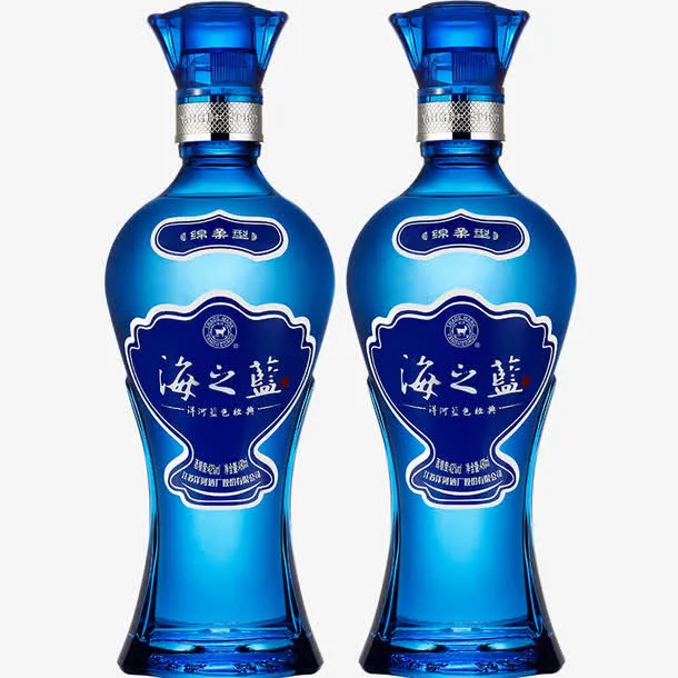 海之蓝白酒免抠