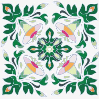 中国风古典刺绣矢量底纹免抠