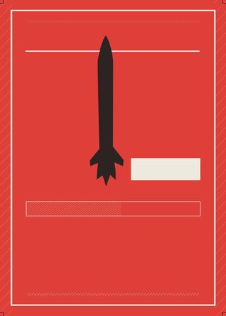 红色简约几何边框背景高清