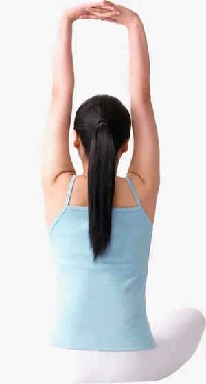 夏日背影摄影女长发免抠