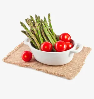 麻布上的蔬果免抠