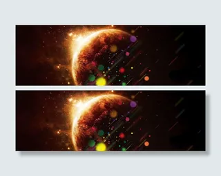 国庆节banner创意设计