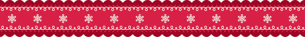 红色雪花线条免抠