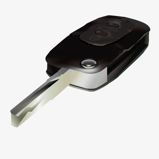 黑色车钥匙矢量素材免抠