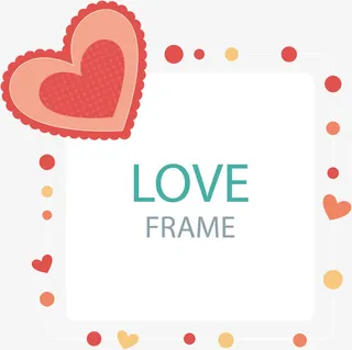 粉色边框矢量免抠