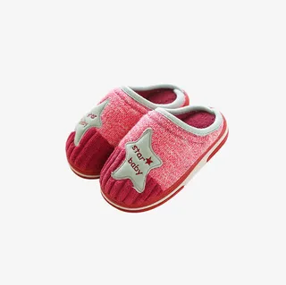 室内家居粉色星星托鞋免抠