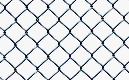 体育场户外铁丝网墙免抠