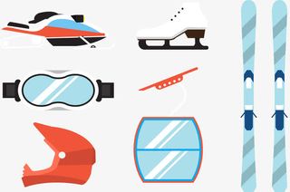 矢量图冬季乐翻天免抠