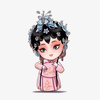 国潮戏曲Q版人物元素免抠